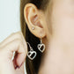 Serene Heart” – 925 Sterling Silver Open Heart Drop Earrings