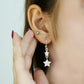 Twilight Stars” – 925 Sterling Silver Double Star Earrings
