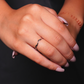 Silver Wave Minimal Ring