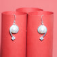 Lustrella Curve” – 925 Sterling Silver Pearl Drop Earrings