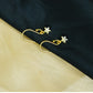 Twinkle Charm” – 925 Sterling Silver Gold-Plated Star Earrings