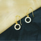 Aurelia Halo” – 925 Sterling Silver Gold-Plated Circle Earrings