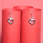 Serene Heart” – 925 Sterling Silver Open Heart Drop Earrings