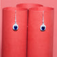 Midnight Royale” – 925 Sterling Silver Sapphire Drop Earrings